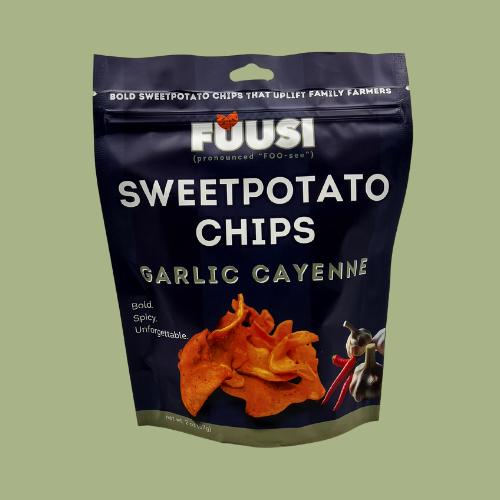 2oz FUUSI Garlic Cayenne Sweetpotato Chips
