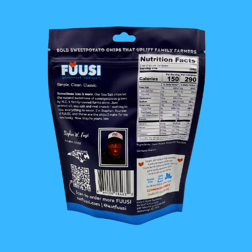 2oz FUUSI Sea Salt Sweetpotato Chips