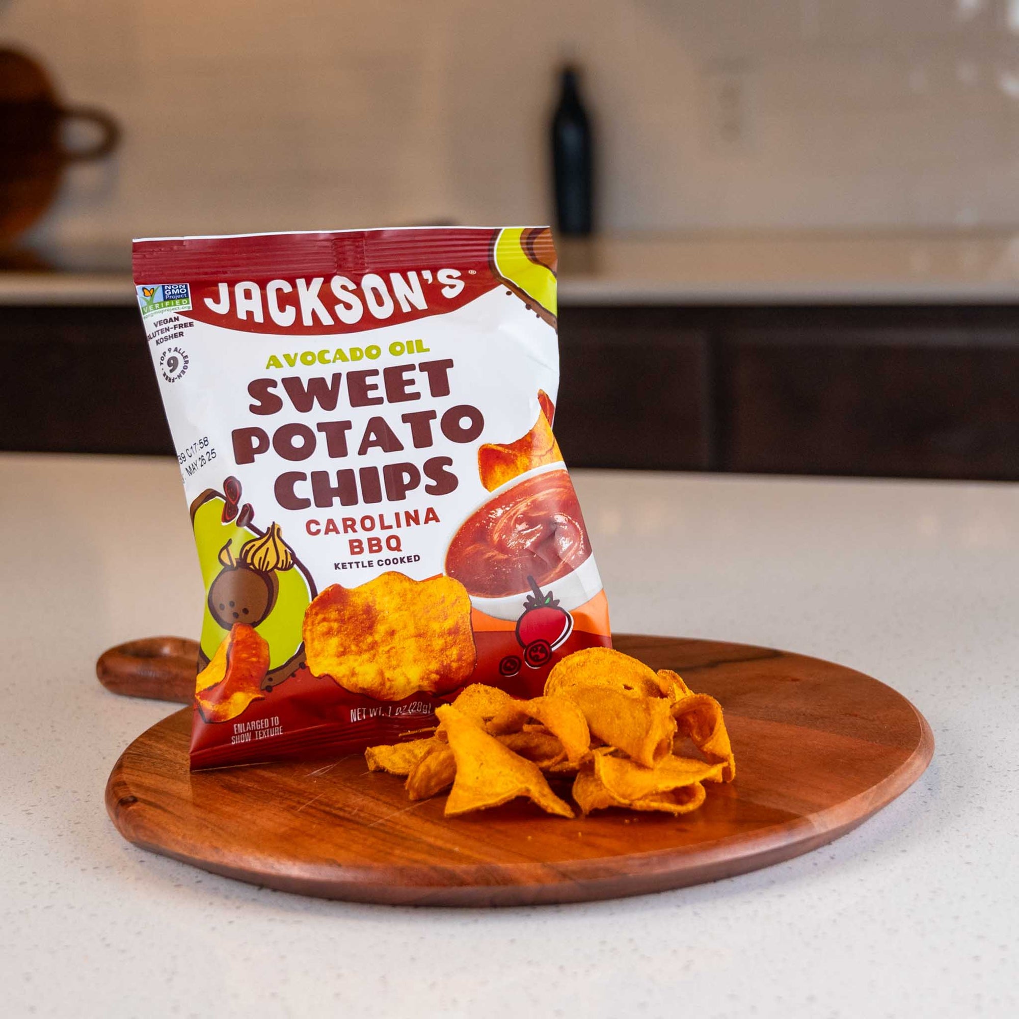 Carolina BBQ Sweet Potato Chips in Avocado Oil 1oz (Pack of 30)